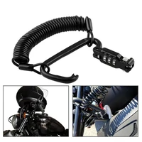 motorcycle anti theft helmet lock with cable 3 digit password pin locking carabiner device scooter bicycle bike protective gear
