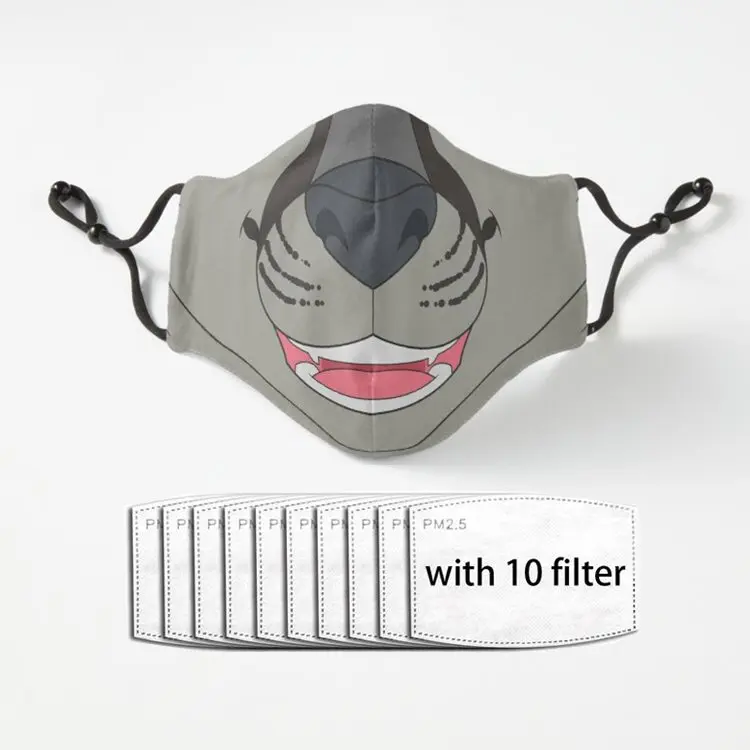 

Face Anti Dust Half Face Mouth Mask with PM2.5 Filters 5 Layers of Protection for Men Women Black