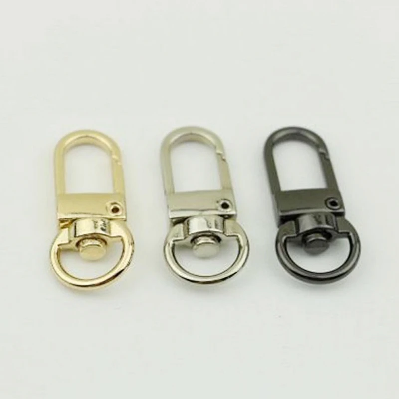 

Застежка-крючок для ключей 30 / 50 шт., Светлый золотистый брелок для раков, соединительная сумка, металлические аксессуары