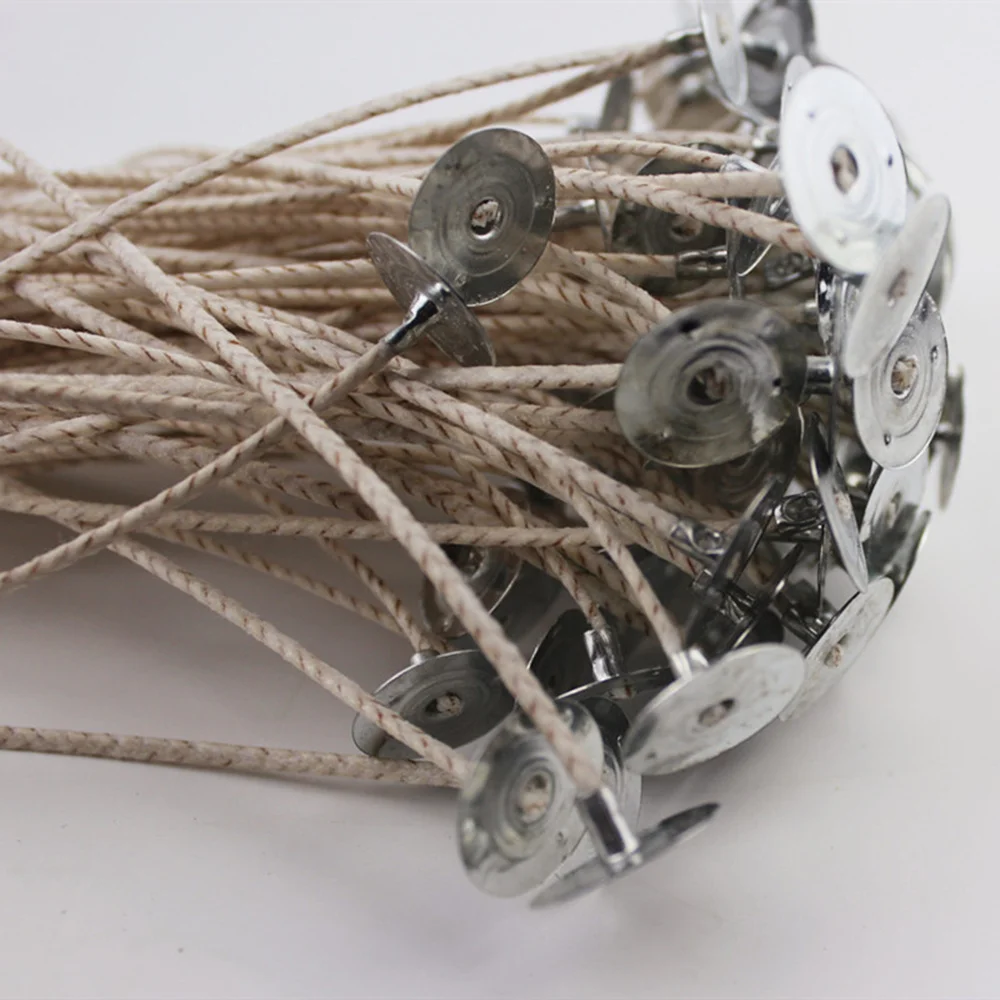 Набор для изготовления свечей 100 шт. предварительно Вощеные фитили с вкладками из