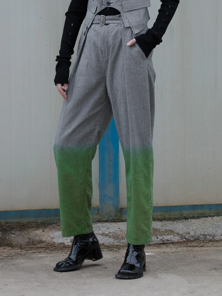 

Коллекция осень-зима 2020, повседневные длинные брюки из твида, женские брюки