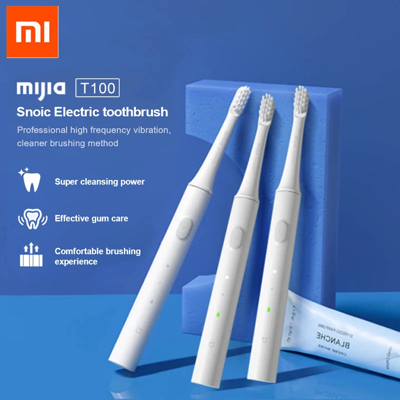 

Xiaomi Mijia T100 Sonic Electric Toothbrush Adult Waterproof Ultrasonic automatic Toothbrush USB Rechargeable