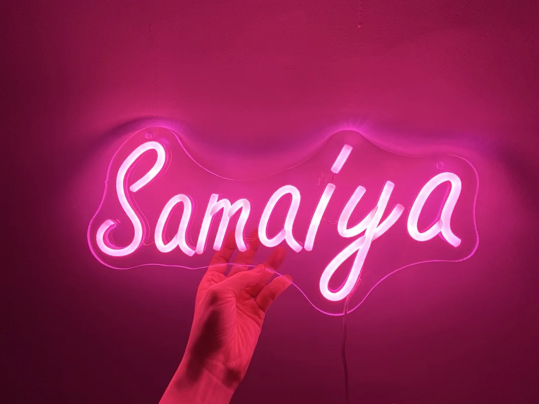 

Именной дизайн, неоновые огни, индивидуальная вывеска, настенный ночник для вечерние, небольшой размер, светодиодный светильник для бара, м...