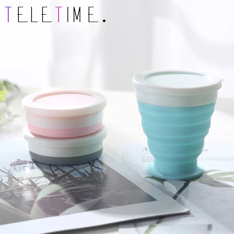 Складные чашки 200 мл не содержит Бисфенол А чашка для воды пищевого класса