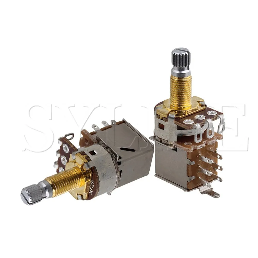 3 шт. B500K18mm Позолоченные вал OHM Audio тон потенциометр для гитары