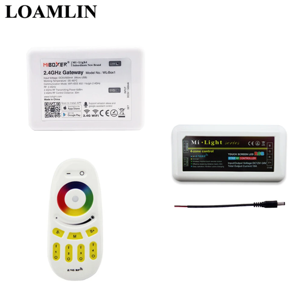 Контроллер светодиодной ленты Mi light RGBW Пульт дистанционного управления 2 4G Wifi Ibox2