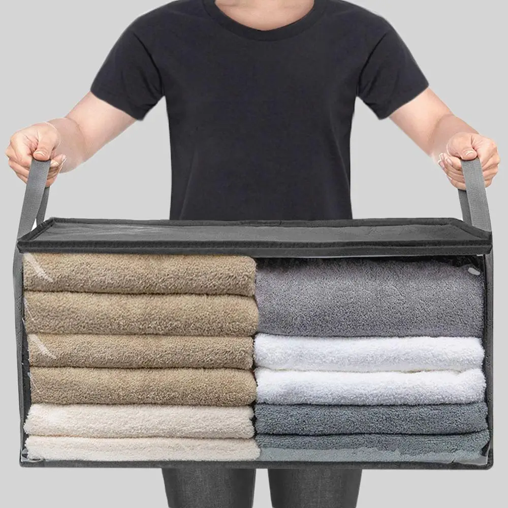 1 шт. складной нетканый органайзер для кровати аккуратный чемодан одежды одеяло