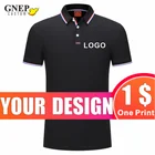 Рубашка-поло GNEP2020 мужская с принтом, модная сорочка из дышащего материала, с простым дизайном, с логотипом, по индивидуальному заказу, однотонная, высокого качества, 2020