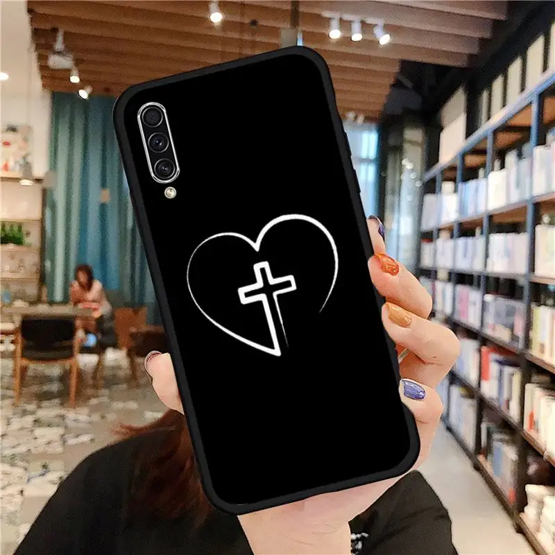 

Faith Christian Religious Jesus Phone Case For Samsung A20 A30 30s A40 A7 2018 J2 J7 prime J4 Plus S5 Note 9 10 Plus