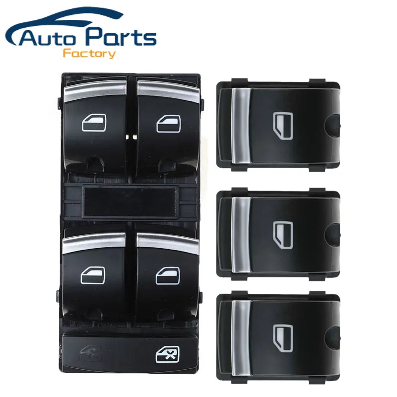 

4F0959855B 4F0959851H New Electric Power Panel Window Master Control Switch Button For AUDI A6 QUATTRO A3 Q7 2004-2011