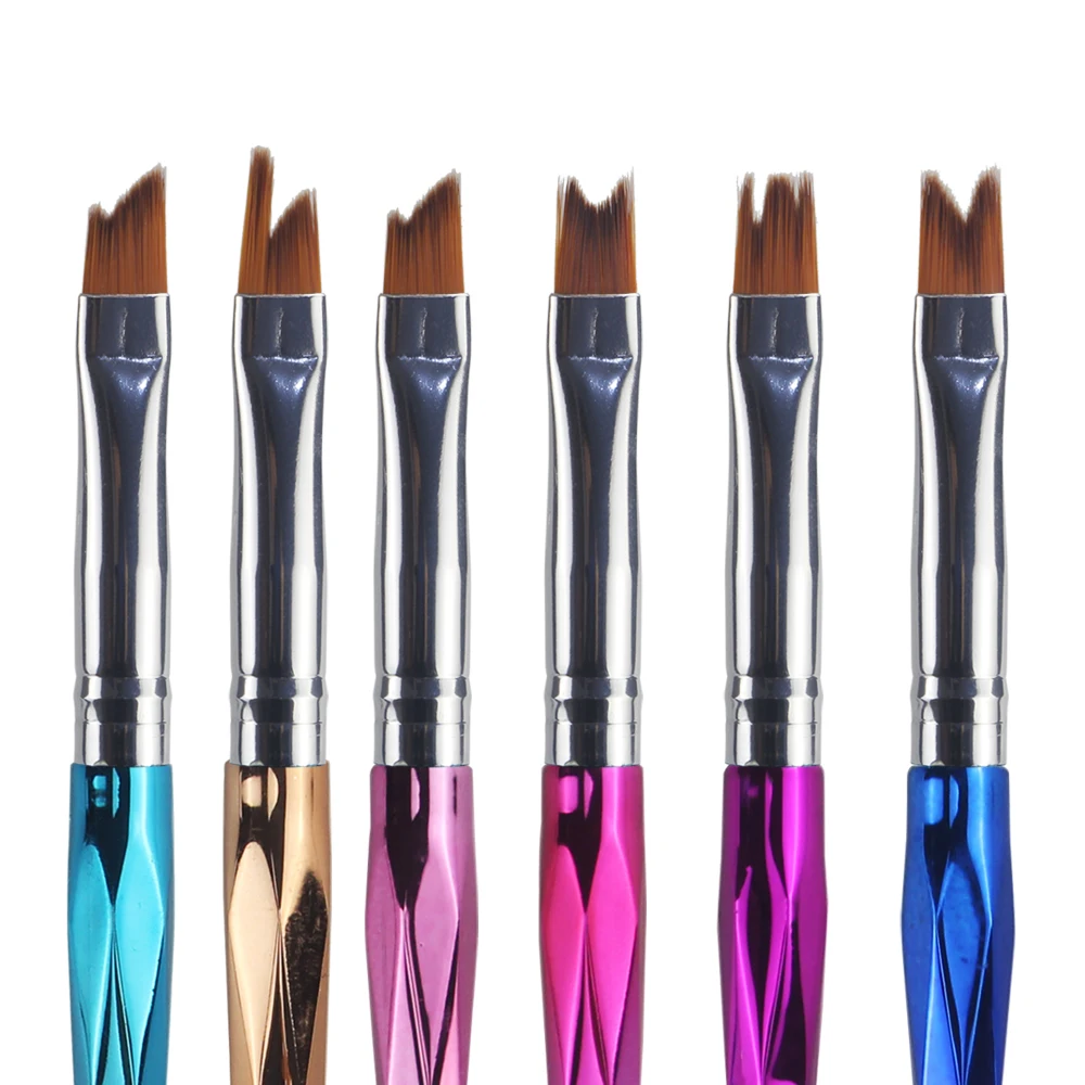 6 шт./компл. кисти для дизайна ногтей с рисунком в виде полумесяца | Красота и