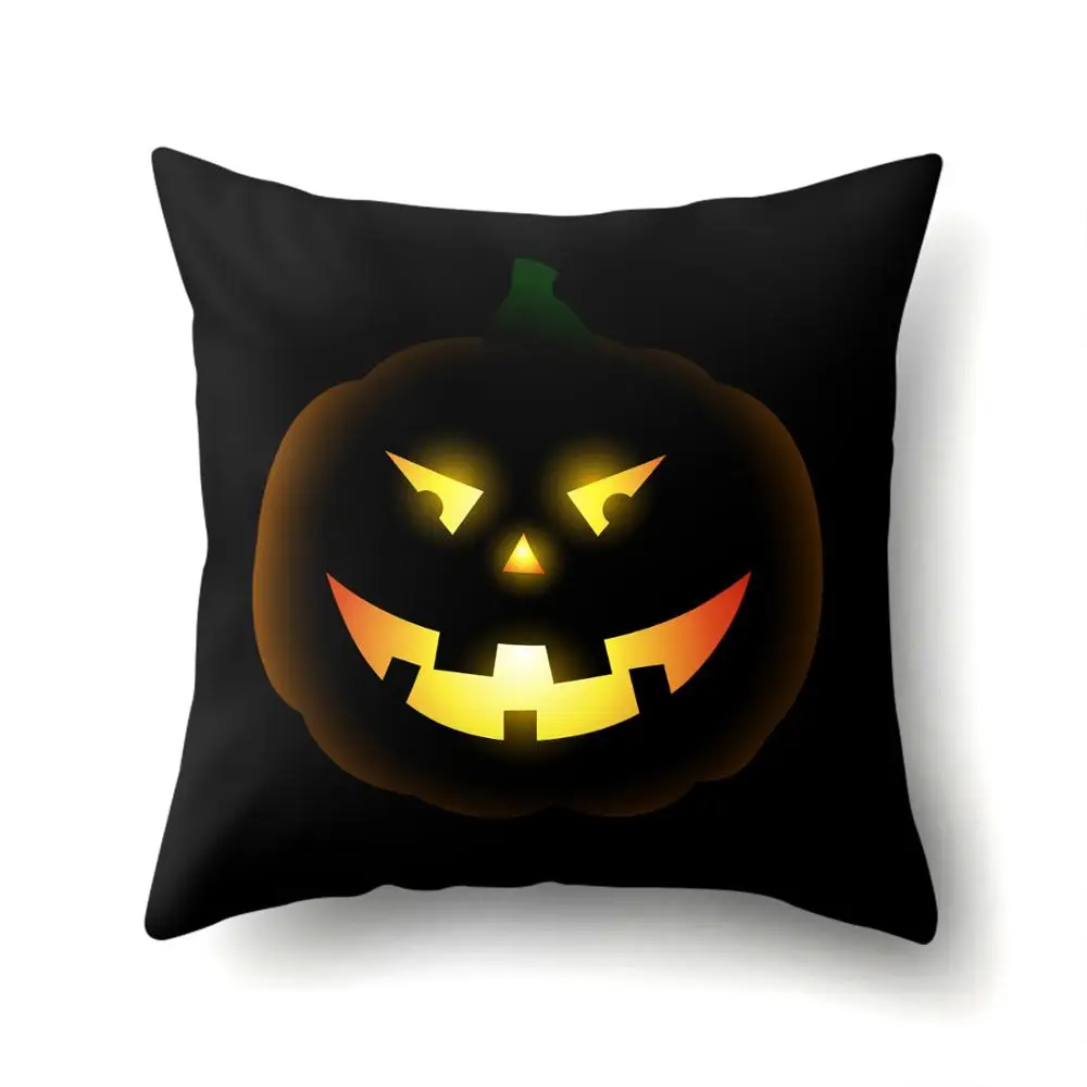 

cushion cover 45*45 Halloween pumpkin head cushions Pillow cases Polyester pillowcase home decor pillow covers kd-0147