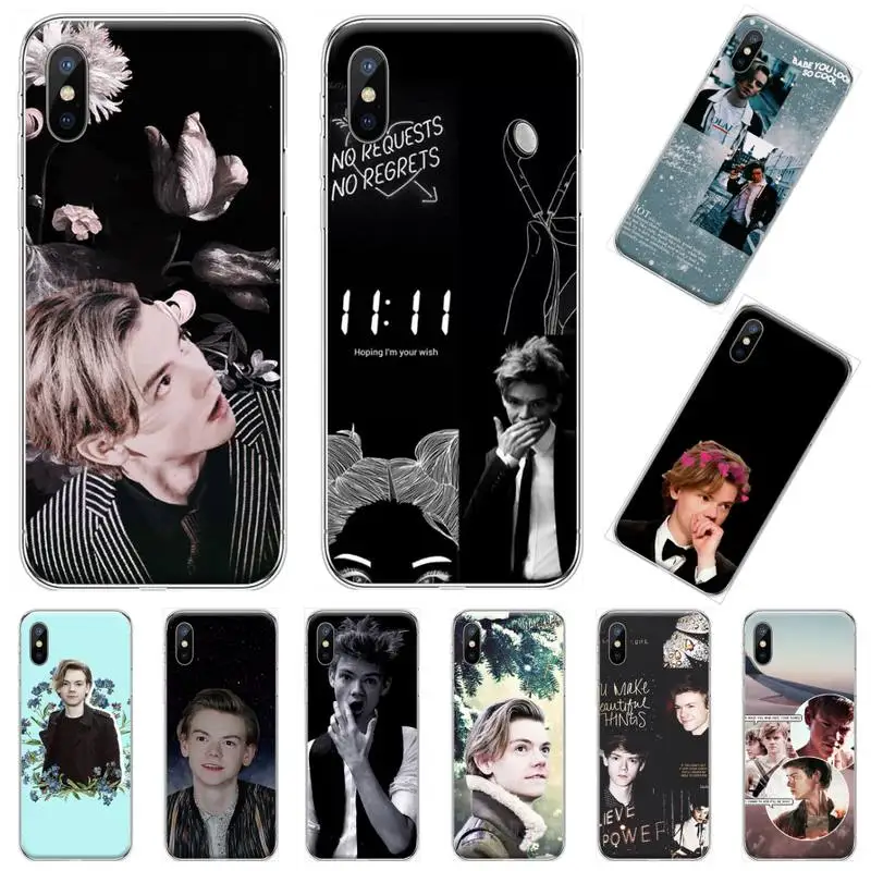 

Actors Thomas Sangster Newest The Fashion Phone Case Transparent soft For iphone 12 11 13 7 8 6 s plus x xs xr pro max mini