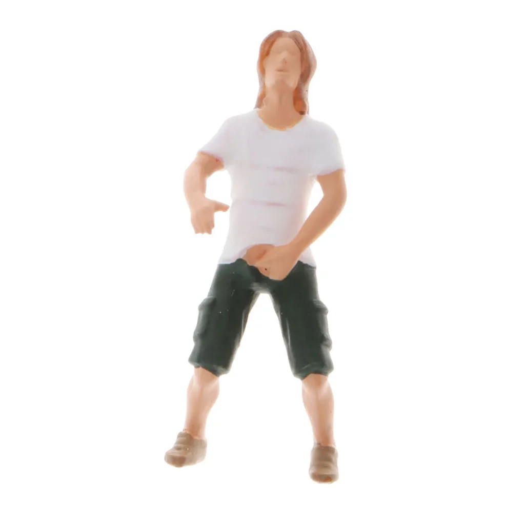 

1:64 S Scale Hand Painted Miniature Street People Scenery Accessory Decor