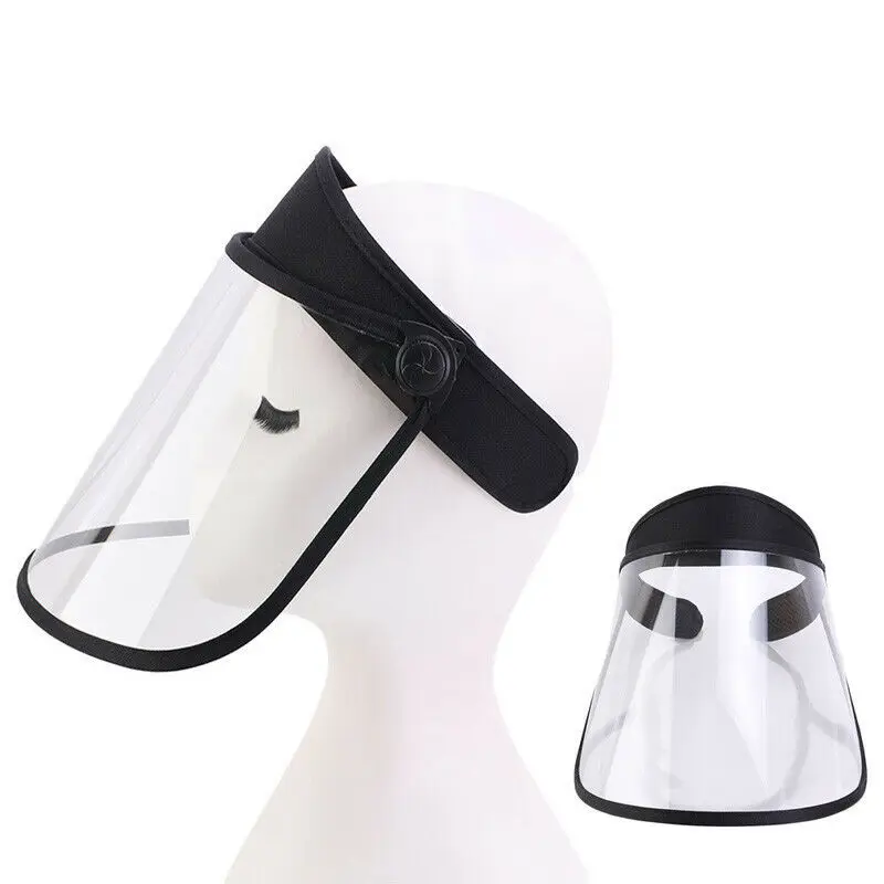 Прозрачный противотуманный Полнолицевой защитный козырек для шляпы с
