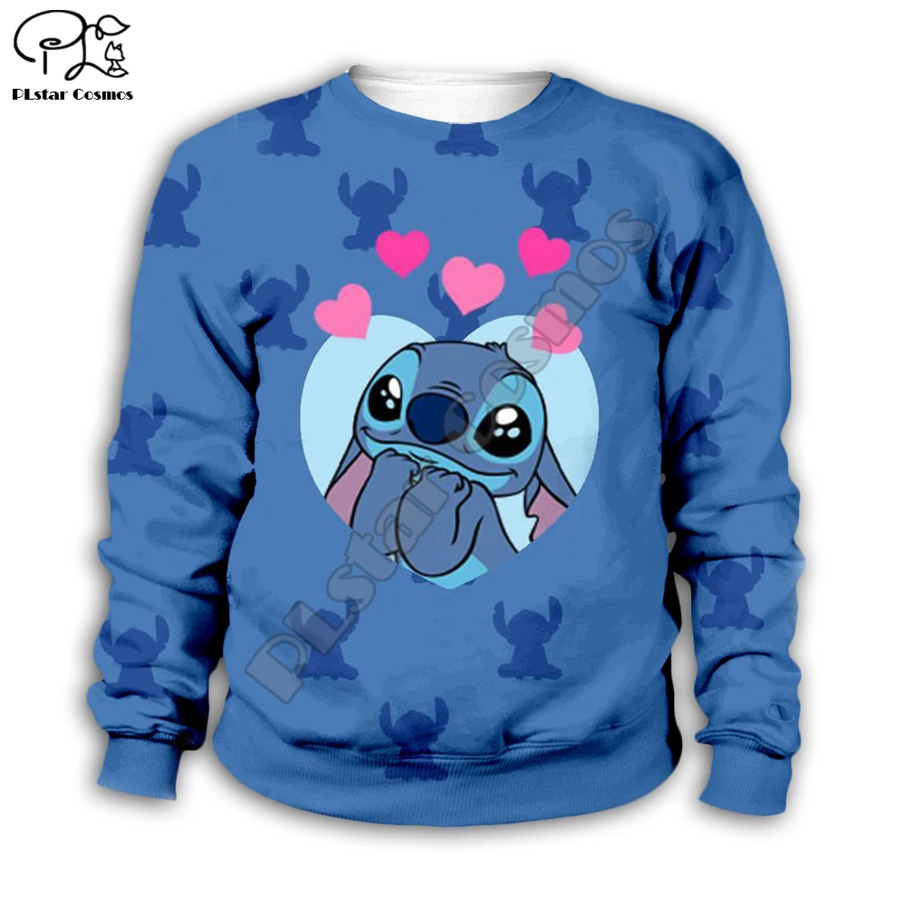 Детская одежда; толстовки с капюшоном в стиле аниме kawaii Lilo Stitch; толстовка для мальчиков с героями мультфильмов; популярная модель-3