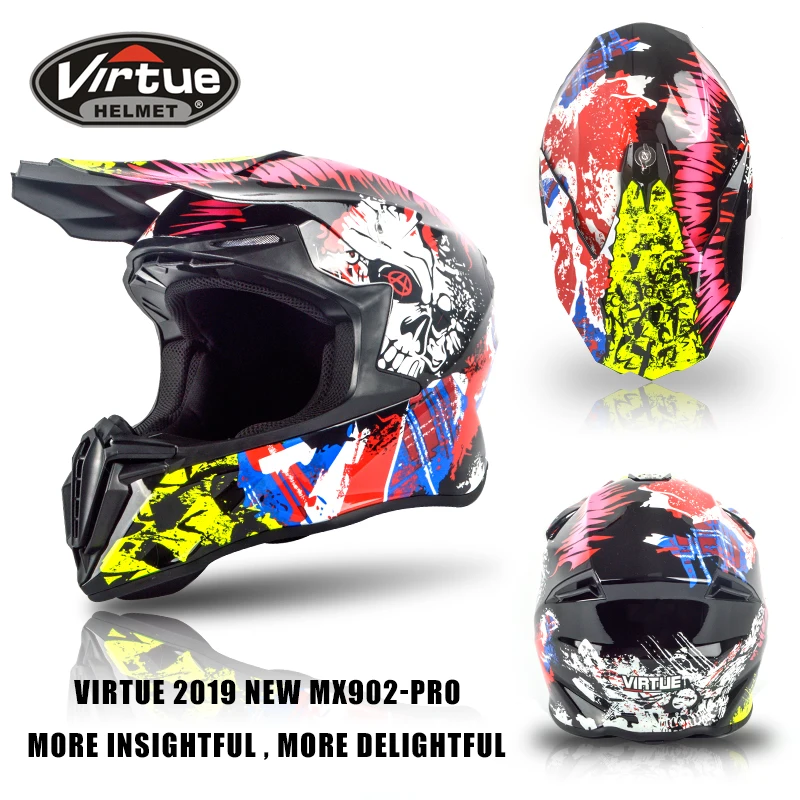 Новая модель DOT мотокросса внедорожный шлем ATV Dirt bike горные MTB DH гоночный шлем кросс шлем capacetes высокое качество - Цвет: 3