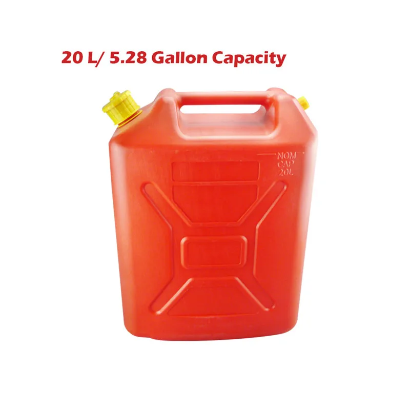 1.32/2.64/5.28 Gallon 5/10/20L RedPlastic Red Fuel Gas Can Anti-Static Container Thickened Gasoline Safety Petrol Storage | Автомобили и