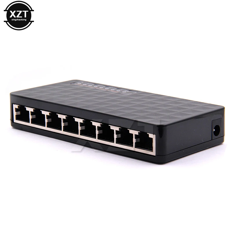 Сетевой коммутатор Fast Ethernet 8 портов 10/100 Мбит/с вилка EU/US RJ-45 хаб LAN MDI