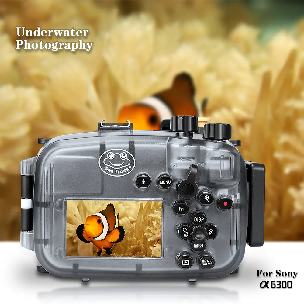 

Meikon 40m/130ft Underwater Camera Housing for Sony A6300 Can Be Used With 16-50mm lens