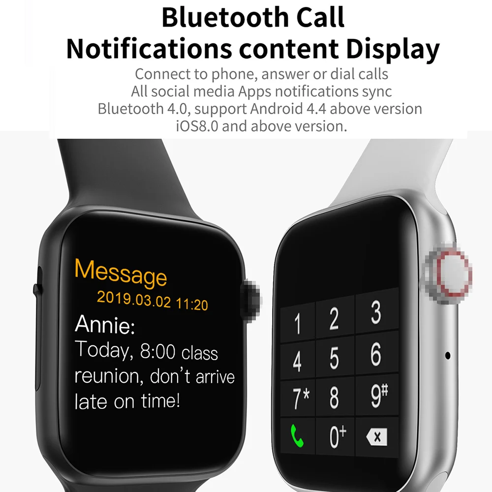Смарт-часы VESTMADRA IWO 8 LIte с Bluetooth пульсометром ЭКГ мужские умные часы спортивные для