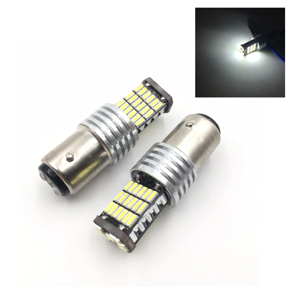 Красный Белый 1157 P21/5 Вт Автомобильные фары 45 SMD светодиодный фонарь 4014 Стоп задний