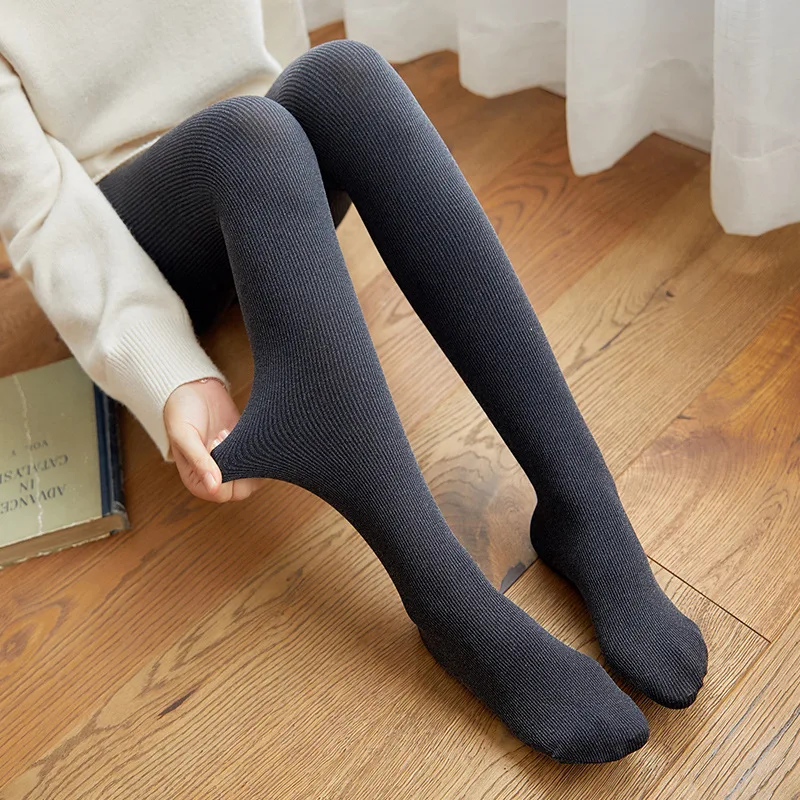 Осень зима 2019 женские колготки в Вертикальную Полоску эластичные сексуальные