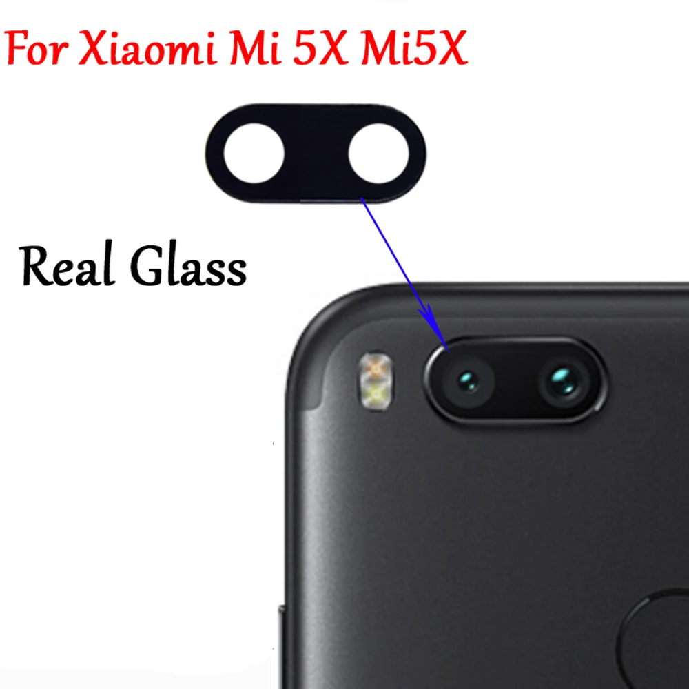 Стеклянная крышка для объектива задней камеры Xiaomi Mi A1 5X Mi5X MiA1 M5X 100%&quot | Мобильные