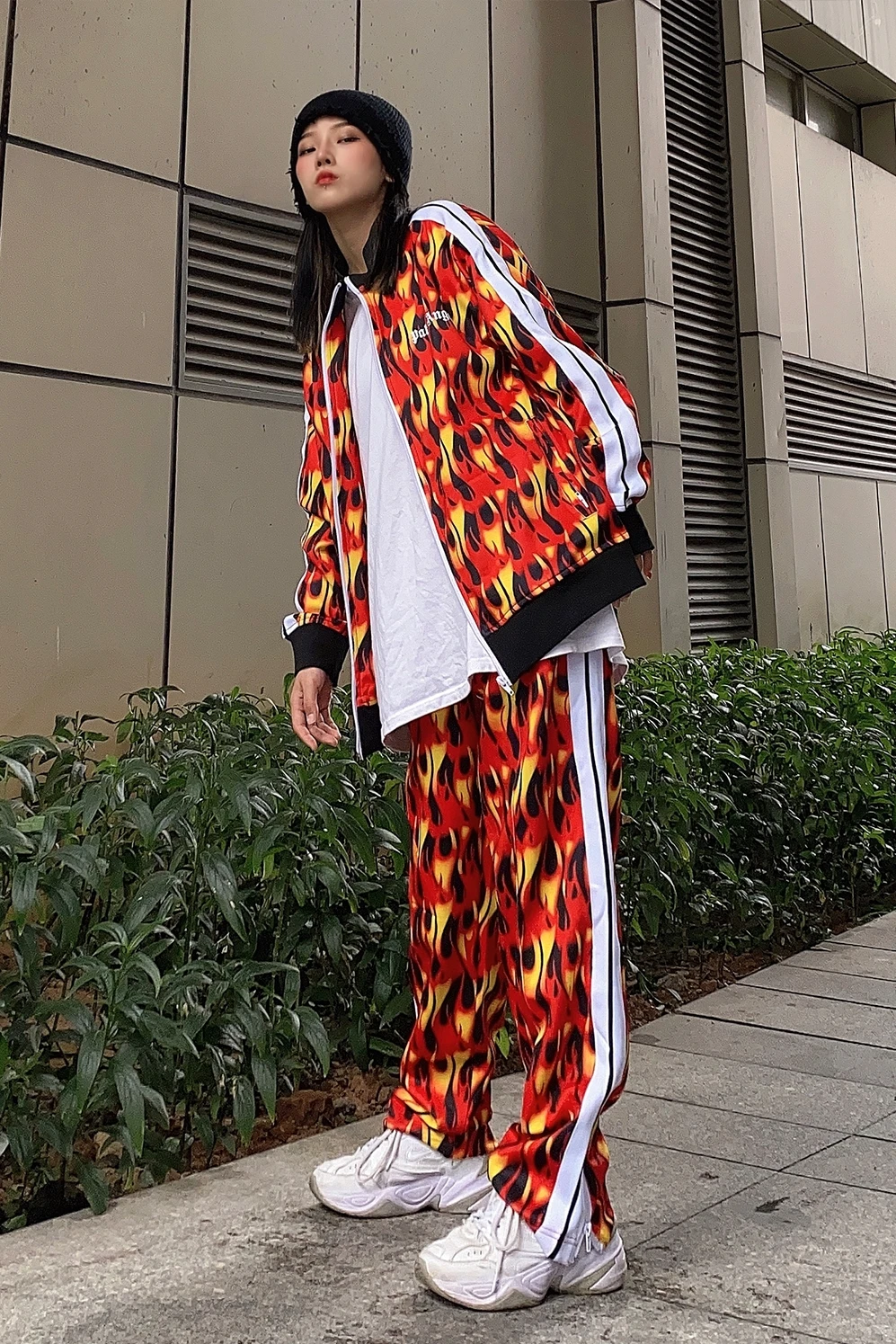 

Angels 22ss Palm flame suit men and women high street stripes sports running clothing 164864835