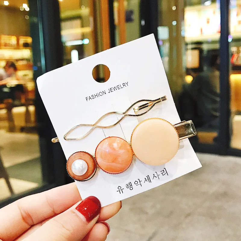 Новые модные милые яркие розовые Роскошные заколки для волос винтажные