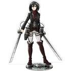 Новый 22 см аниме атака на фигурка Титан игрушки Mikasa Ackerman Eren Yeager Armin Arlert фигурка коллекция ПВХ Модель Детские Подарочные игрушки