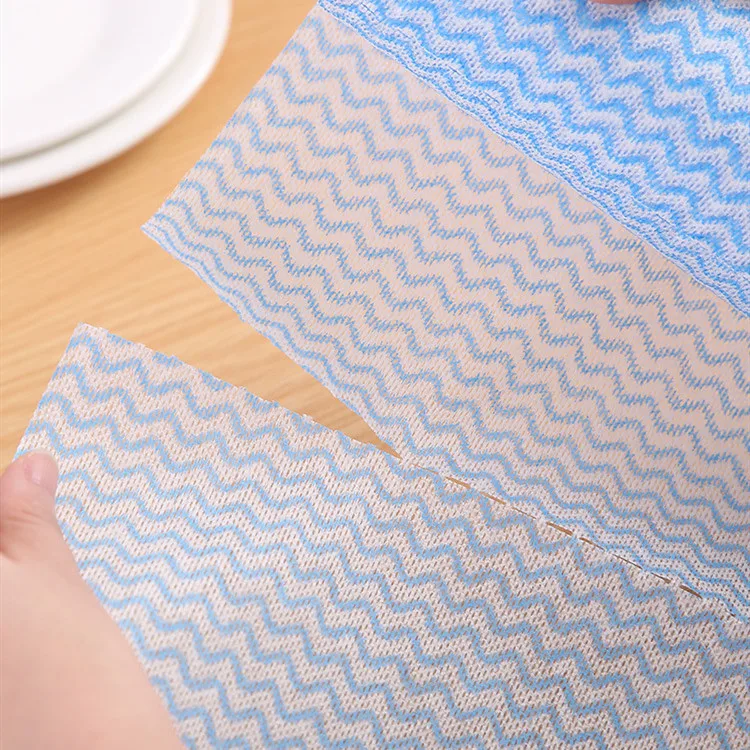 

New 1 Roll Non-woven Fabric Kitchen Cleaning Cloth Multi-functional Disposable Dry/wet Non-stick Oil Wash Towel Dishcloth