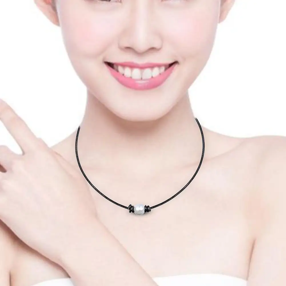 Один/три жемчуга ключицы цепочка Жемчуг ожерелье Горячая продажа Ms. Кулон с