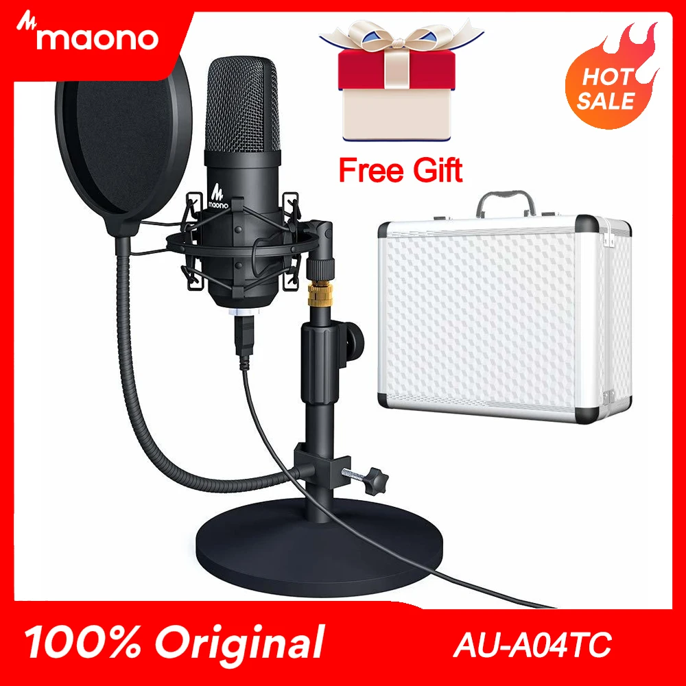 100% оригинальный комплект микрофона MAONO A04TC USB профессиональный конденсаторный