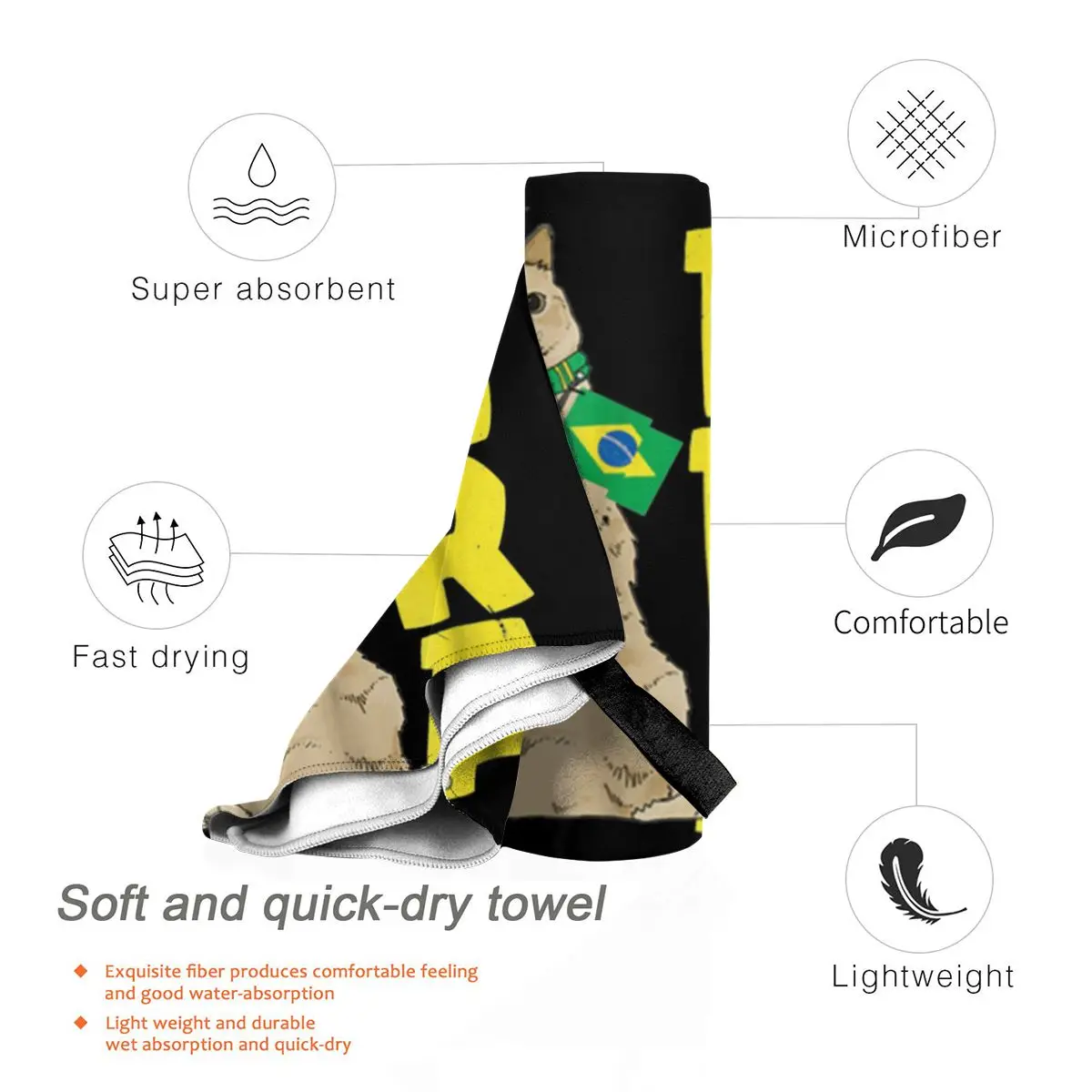 Новое красивое пляжное банное полотенце хорошего качества с изображением