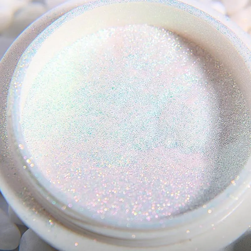 Новый блеск для ногтей жемчужный неоновый впитывающий дизайн неоновая пудра в
