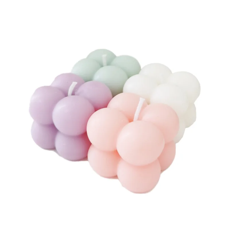 1 шт. свеч из соевого воска маленький куб в виде геометрических фигур чистый