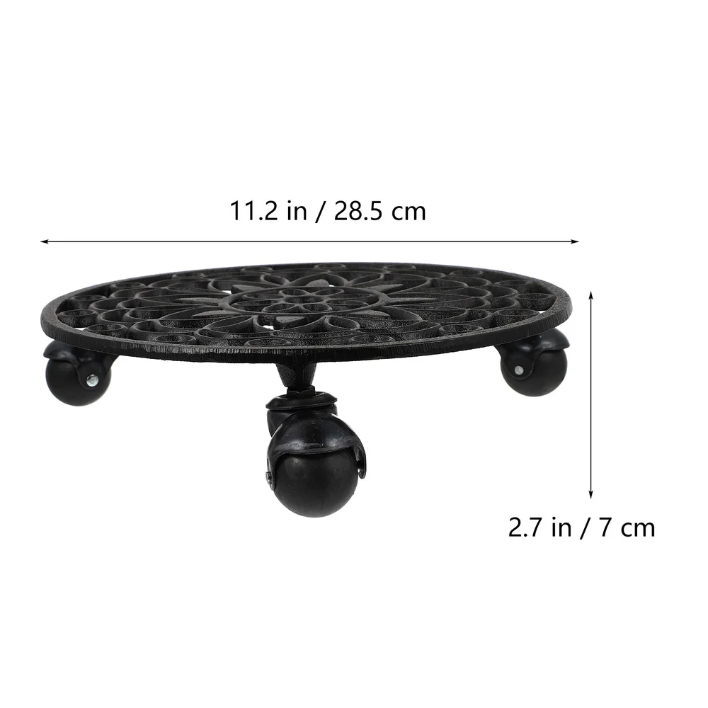 

1 Pc Movable Flowerpot Tray Hollow out Flowerpot Tray Home Flowerpot Bottom Tray