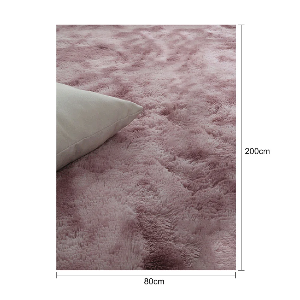Мягкий напольный коврик для спальни 160*200 см градиентный цвет пушистый ковер