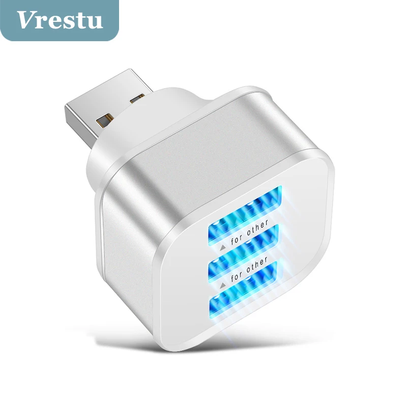 

USB-разветвитель на 3 светодиодный та USB 2,0 со светодиодным индикатором