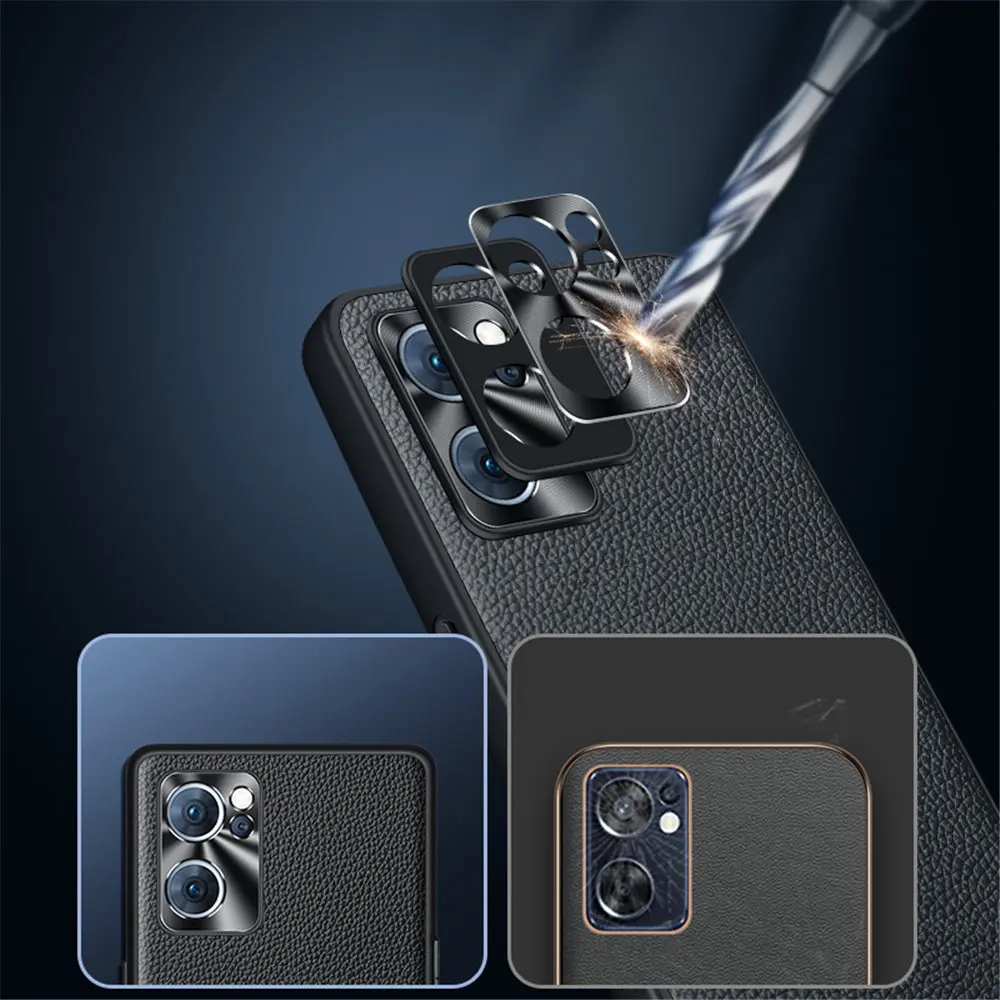 Чехол для телефона из натуральной кожи OPPO Reno 7/7SE/7 Pro 6/6 ультратонкая задняя крышка