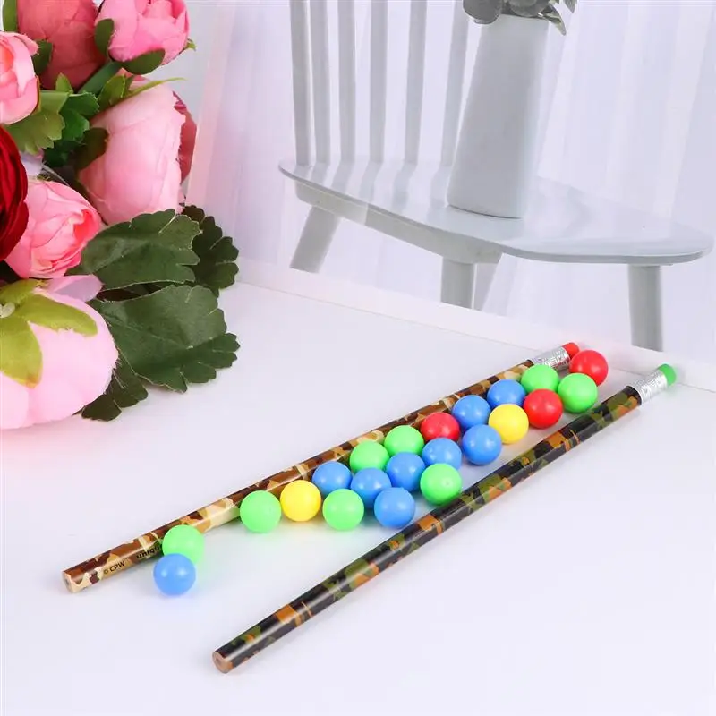 

5 Bags of Total 120pcs Game Replacement Balls Colorful Games Beads Compatible for Hungry Hippos Swallowing Beads Game To