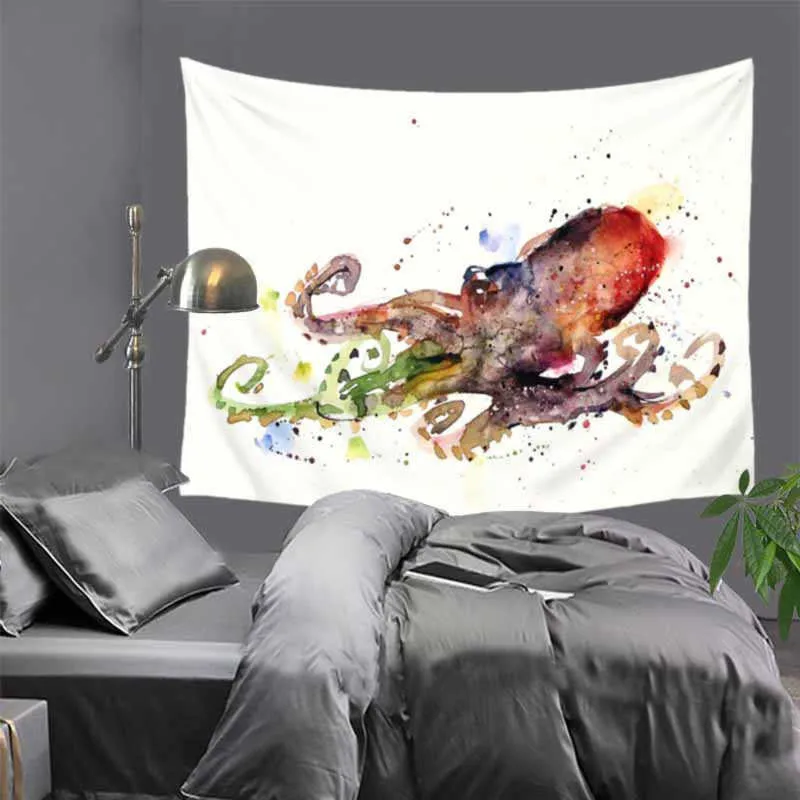 Гобелен дух приключений ЦИТАТА О рыбной черепахе тело осьминога дикой природы