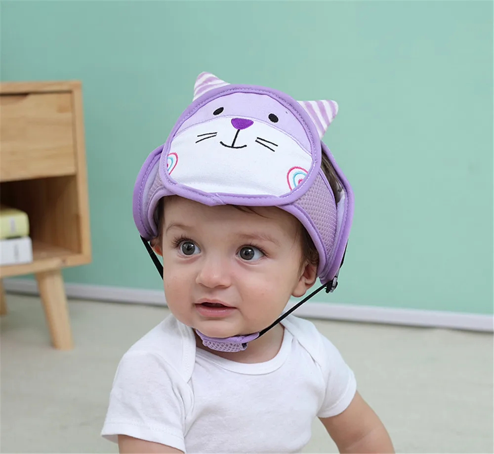 Baby Protective Helmet Boy Girls Anti-collision Safety Infant Toddler security & Protection Soft Hat for Walking Kids cap | Детская