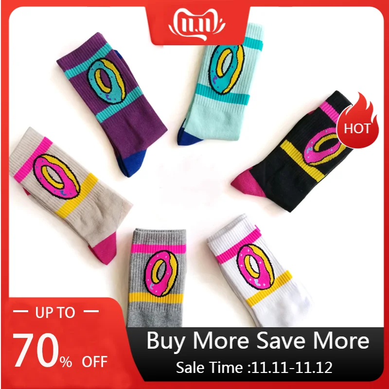 

New Trend Printed Harajuku Colorful Funny Socks Cartoon Biscuits Soft Warm Novelty Hip Hop Socks Casual Calcetines Largos Sokken