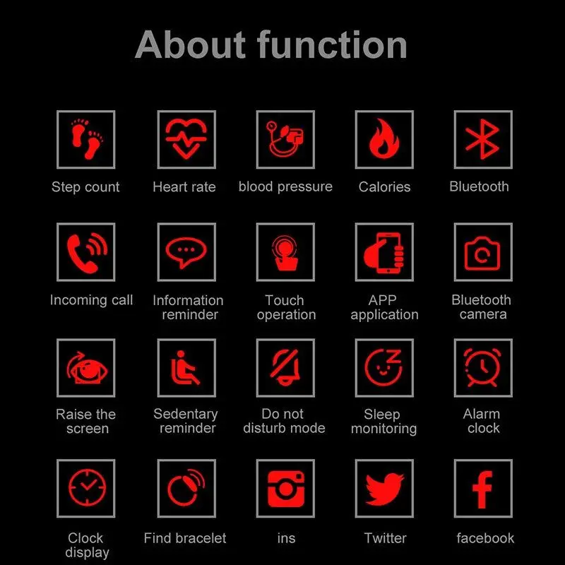 Многофункциональный водонепроницаемый смарт браслет часы с мониторингом