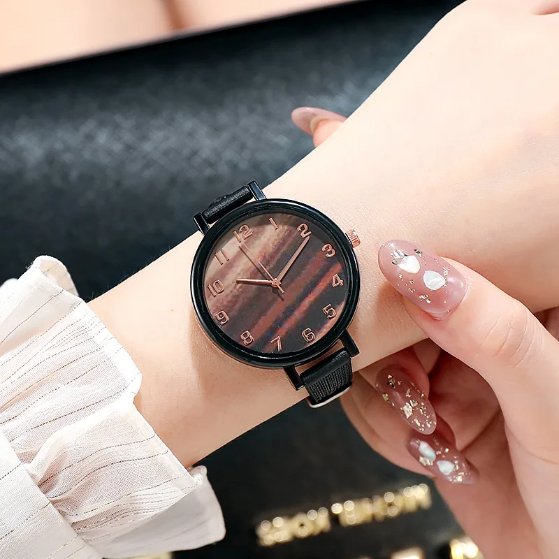 

WOKAI Fashion Quartz noctilucence High Quality Women Silica gel mesh belt Gold Waterproof Ladies Watch Dropshipping Women clock