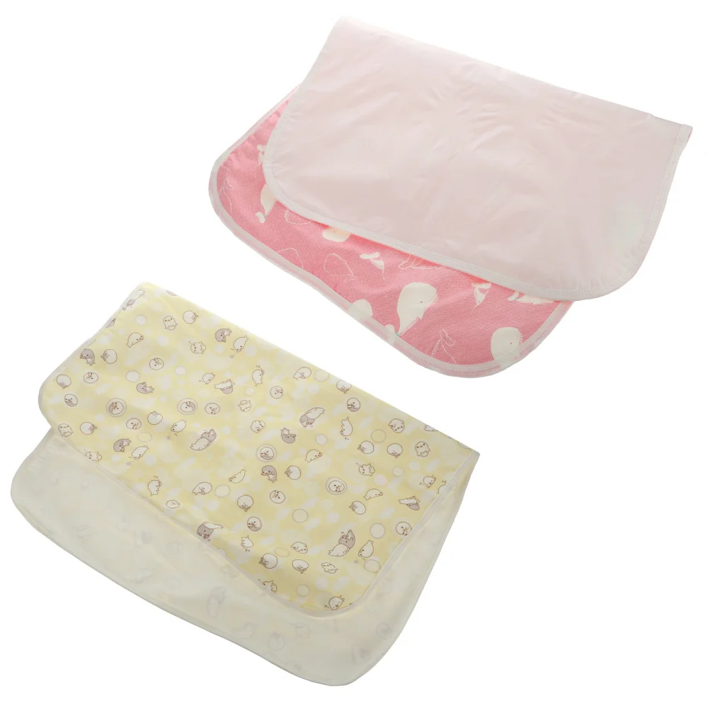 

2pcs Baby Diaper Changing Pad Newborns Waterproof Diaper Pad Reusable Nappy Mat