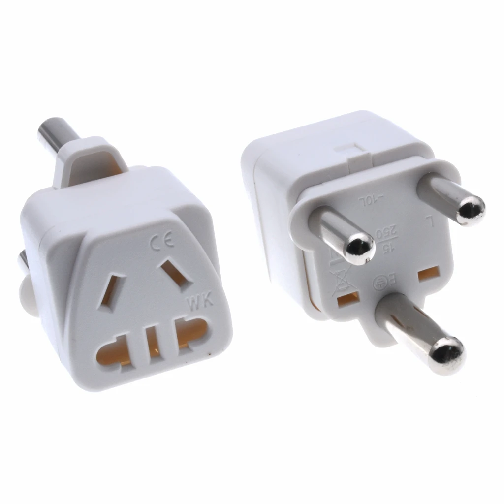 Южной Африки штекер адаптера для путешествия (Тип м)-1 пакет с заземлением (WK-010L) 250V