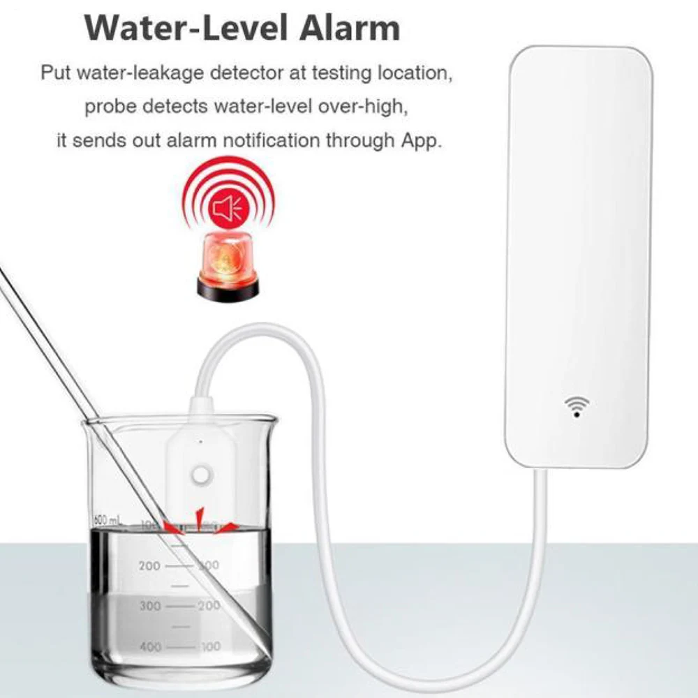 

Water Leakage Detector Wifi Water Detector Alarm Sound Tuya Smart Life Water Leakage Flood Sensor Water Detector